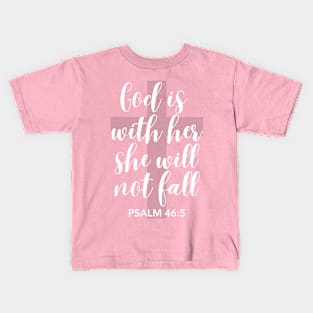 God is with her Kids T-Shirt